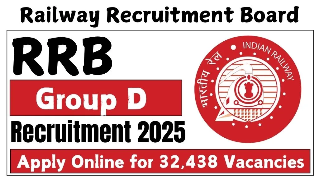 RRB Group D Recruitment 2025: Apply Online,Eligibility Criteria, For 32,438 Vacancies